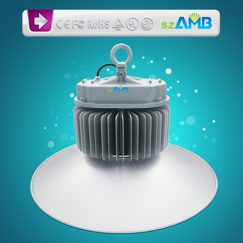 8000lm 80W Led Highbay Lights Waterproof Good Heat Dissipation with PC Cover